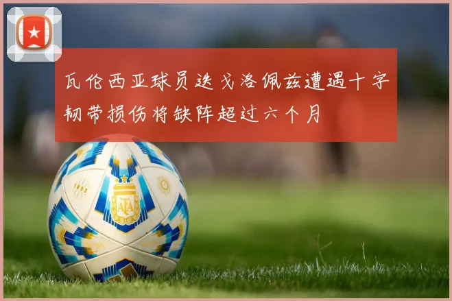 瓦伦西亚球员迭戈洛佩兹遭遇十字韧带损伤将缺阵超过六个月